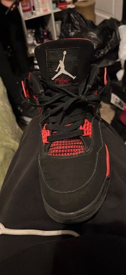 Black and Red Jordan 4s
