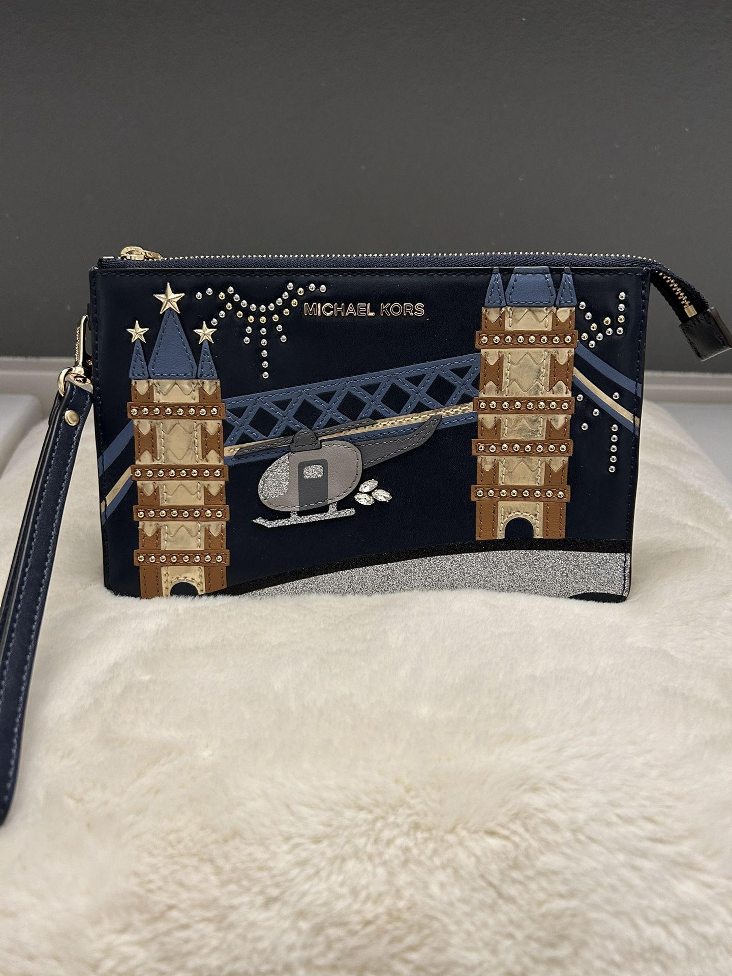 Michael Kors Limited Edition London-Themed Clutch/Wristlet