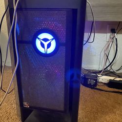 Gaming PC With Keyboard, Monitor, And Mouse