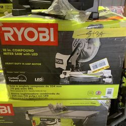 RYOBI 10 in. Compound Miter Saw with LED