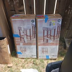 Set Of Two....saddle Stools....new