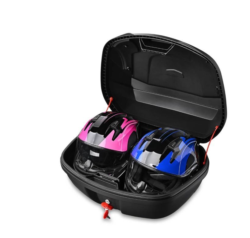 48L Motorcycle Truck Top Box Universal Scooter Topcase - Memorial Day Sale