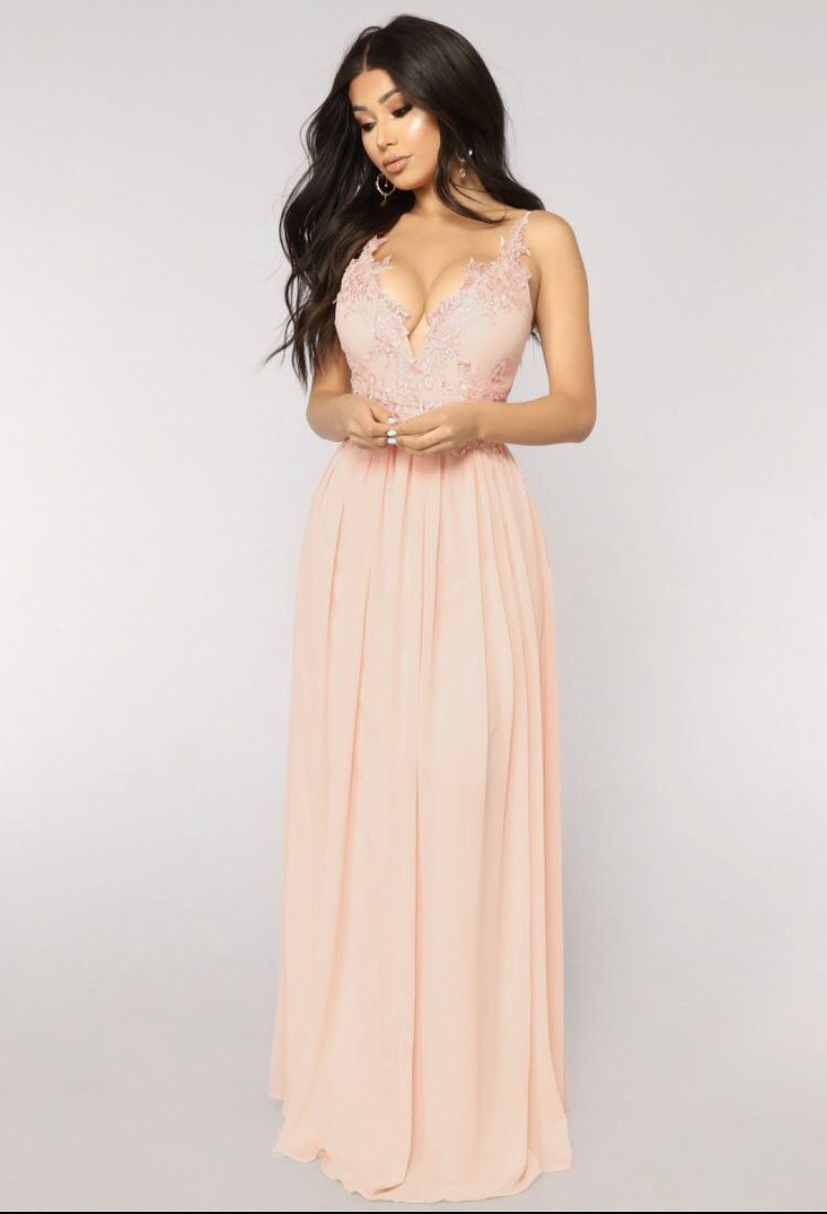 Dreamy Embroidered Blush Dress