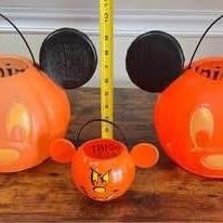 Disney Mickey Mouse Halloween Pumpkin Pails $20 for All 