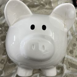 Collectible Wachovia Piggy Bank with cracked ear