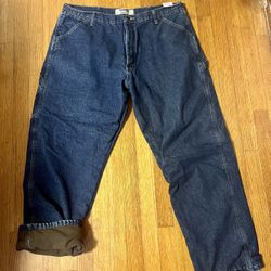 Men’s wrangler fleece lined jeans