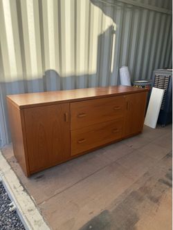 Large Teak Credenza