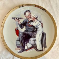 Norman Rockwell “Ships Ahoy” Collector’s Plate – Limited Edition