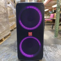 Dual 10” Bluetooth Rechargeable Speaker with Karaoke Function