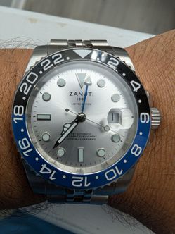 Swiss Made Zanuti 1887 Automatic GMT Watch – Sapphire Crystal – Amazing Lume – Luxury Feel