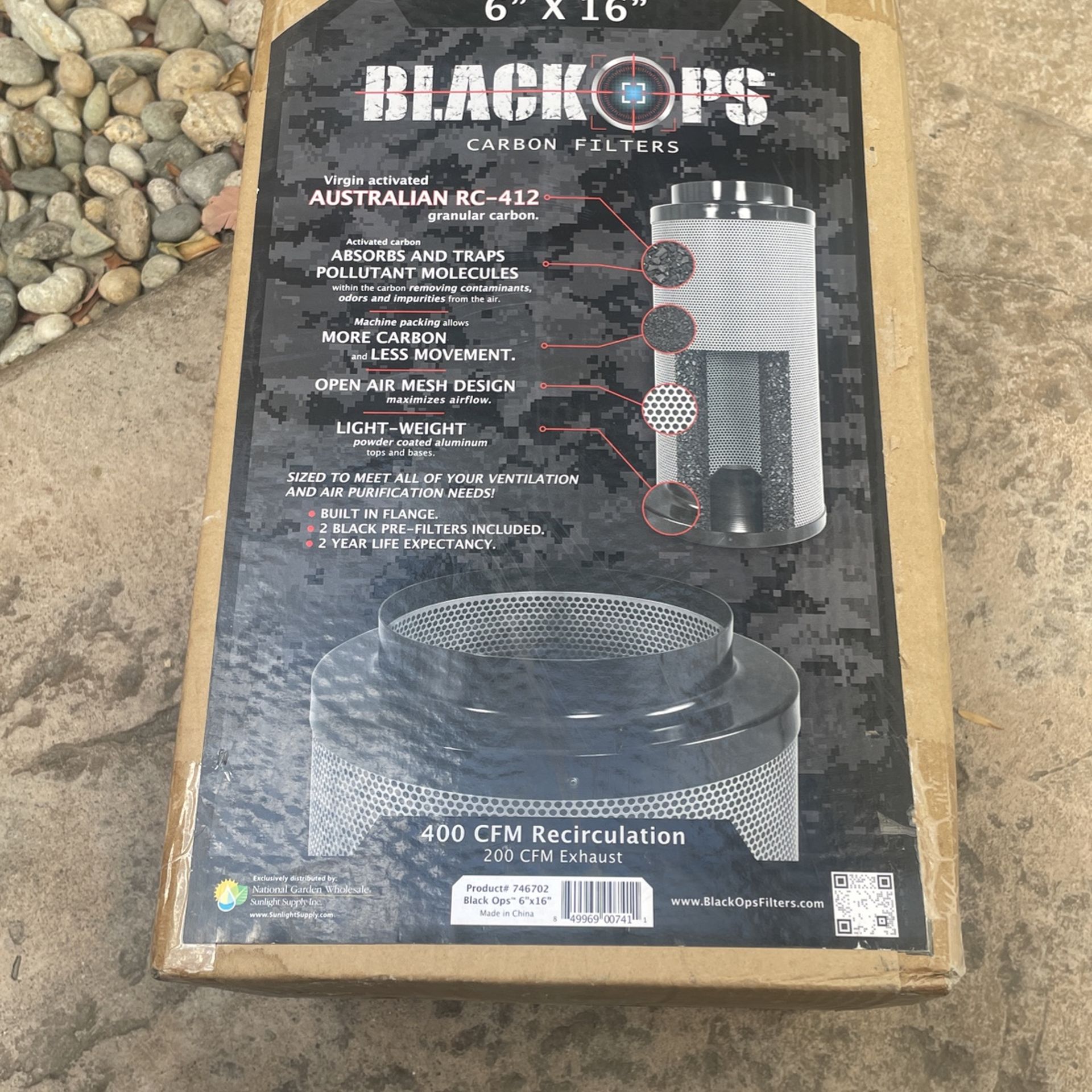 Black Ops Carbon Filter 6x16