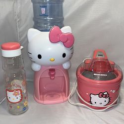 hello kitty ice cream maker, water dispenser, carafe