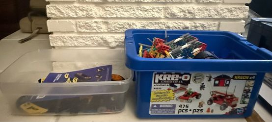 Kre.o imagine creation legos and off road legos both set with box