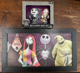Halloween- The Nightmare Before Christmas Salt & Pepper Shakers and Wall Decor