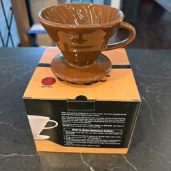 New in Box - 2 Cup Kajava Mama Ceramic Dripper (Brown)