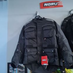 Noru Black Textile Motorcycle Jacket