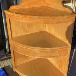Wood Corner Shelf 