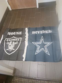 Raiders N Cowboys Flag 