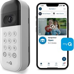 myQ Smart Garage Door Video Keypad with Wide-Angle Camera,Customizable PIN Codes,and Smartphone Control–Take Charge of Your Garage Access Works with C
