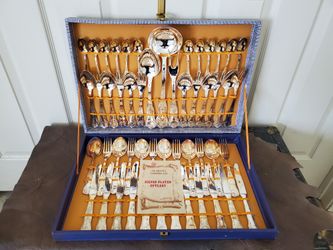 Silver Plated Cutlery Made in Italy Set of 51