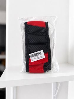 Universal Black Red Steering Wheel Cover Anti-Slip Sport Style Car Truck SUV