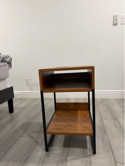 2 Modern Industrial Nightstand