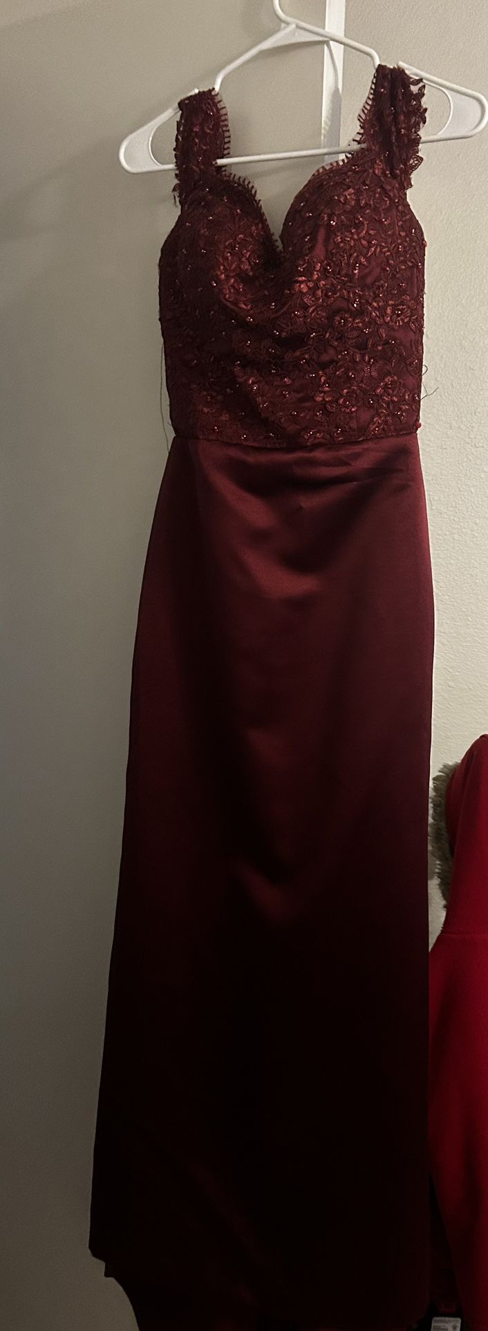 Maroon  Formal Dress 