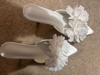 New White mules size 11