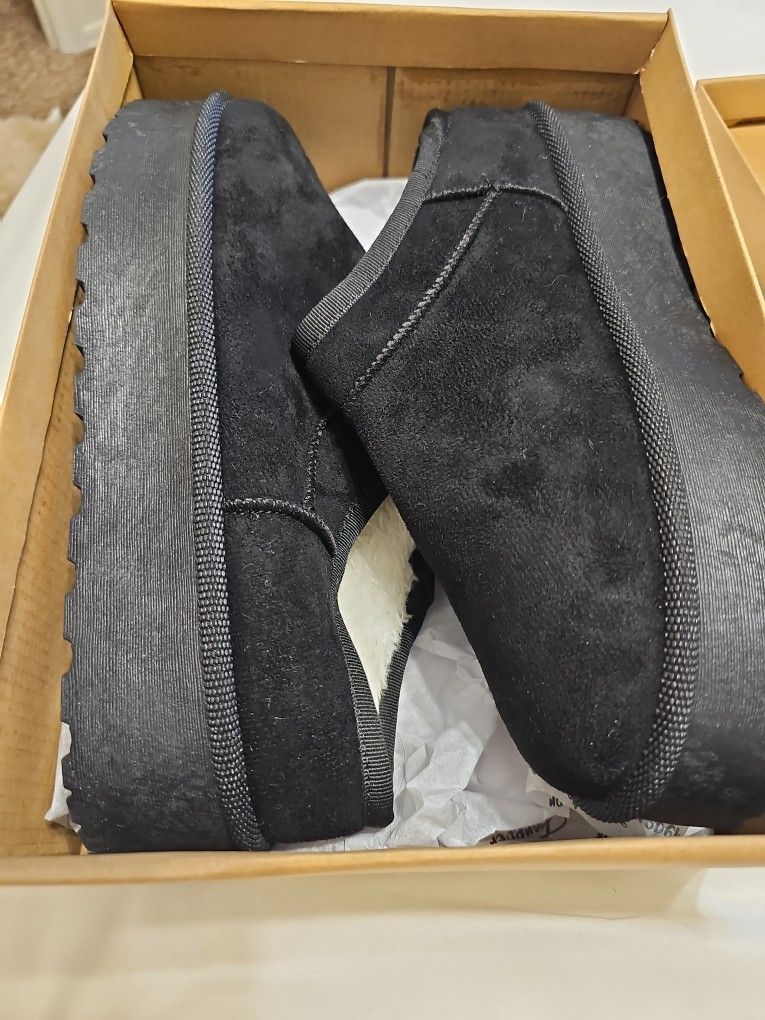 Black Slip Ons