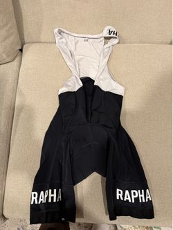 Rapha Pro Team Bib Shorts Men’s Medium Black White – Excellent Condition