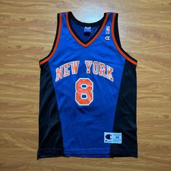 Vintage Latrell Sprewell New York Knicks Champion Jersey  Size M 