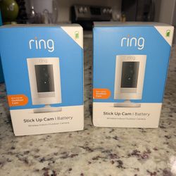 Two(2) Stick Up Cam Ring Cameras