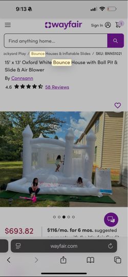 Bounce house and ball pit