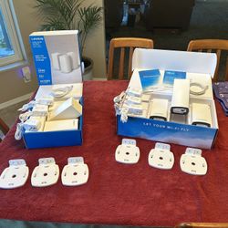 (2) Linksys Velop Mesh Home WiFi Systems, 4,500 Sq. ft Coverage Each, 30+ Devices, Speeds up to (AC1300) 1.3Gbps - WHW0103