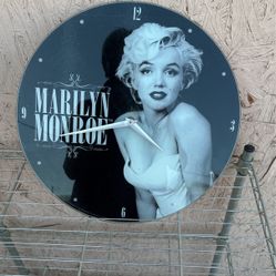 Marilyn Monroe Clock 13” Round