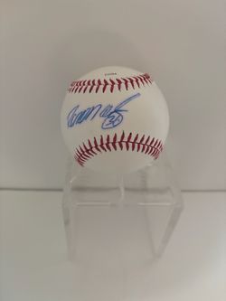 2002 Ramon Ortiz Angels Autographed Baseball