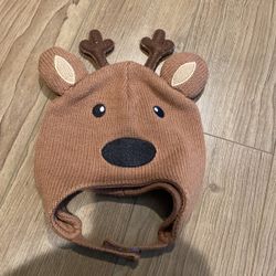 Reindeer 0-6 Months Beanie