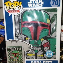 Brand New Star Wars Boba Fett FunkoTees T-shirt #70 Size XS 