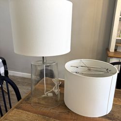 1 Lamp, 2 Lamp Shades (Includes Shade Harps For Both)