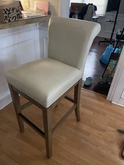 2 Faux Leather Barstools