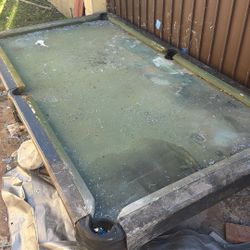 Free 7ft Pool Table. 8ft Diagonal.