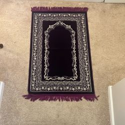 Purple and White Rug - Small 