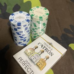 Patron Tequila Poker Chips And Playing Cards ! New !!