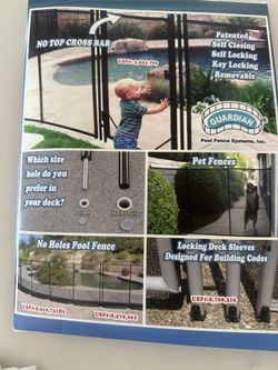 Guardian’s Premier Removable Pool Fence – 41 Linear Feet + Gates
