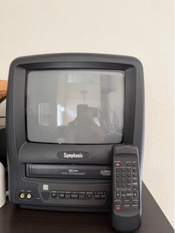 Symphonic CRT TV/VCR Combo Built-In VHS HQ VCR Gray w/ Remote Control