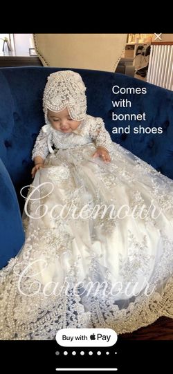 Baptism Bonnett And Shoes