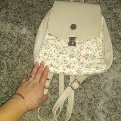 NEW Floral Leather Backpack $10 FIRM