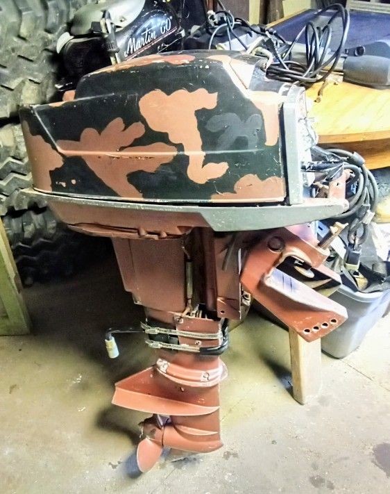 Vintage Elgin 12 Hp Outboard Motor