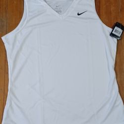 Women's Size 2XLARGE Tank Top White Nike Sports New Tags