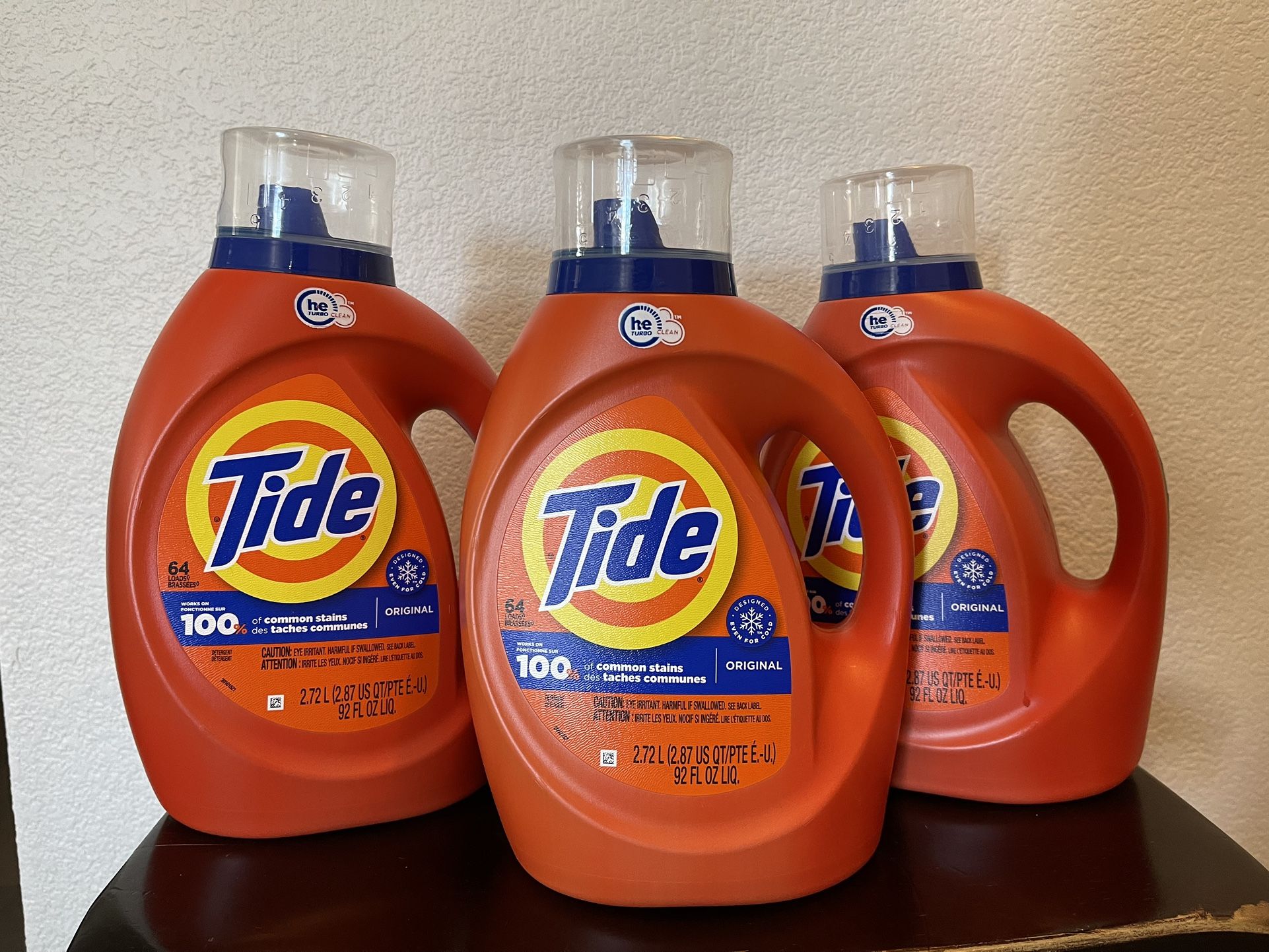 Tide Laundry Detergent 64 Load Each Bottle 